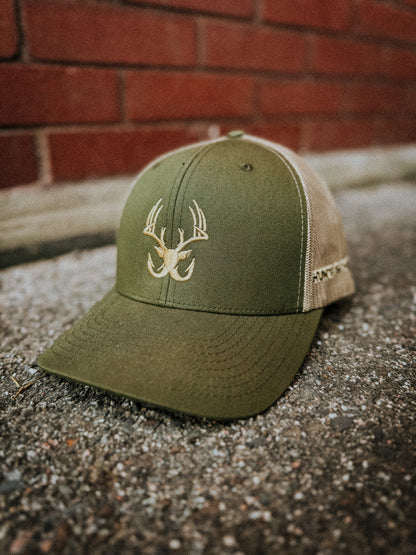 Basic Logo / Moss-Khaki Trucker Hat
