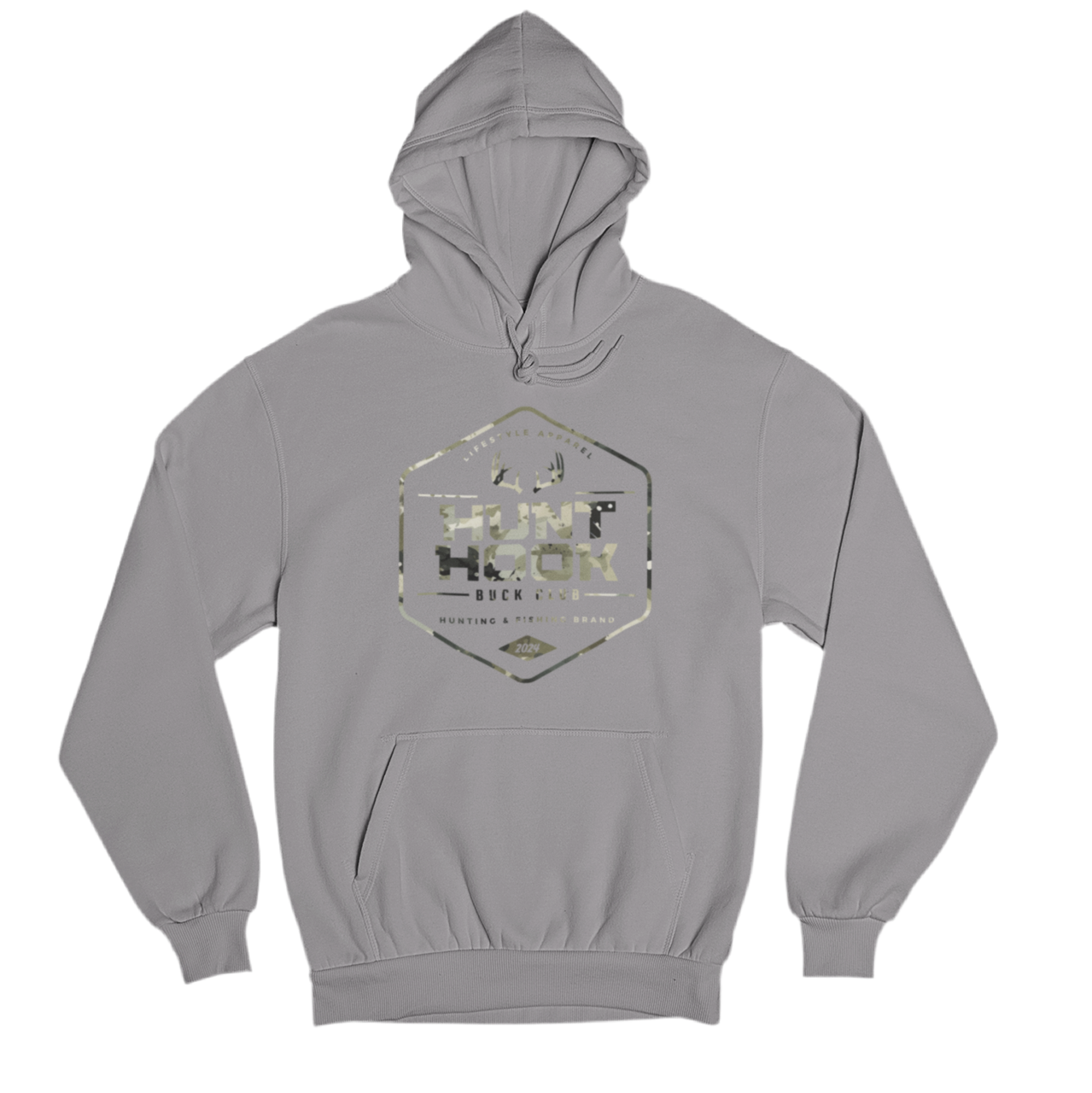 "Buck Club" Charcoal Unisex Hoodie