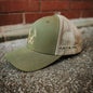 Basic Logo / Moss-Khaki Trucker Hat