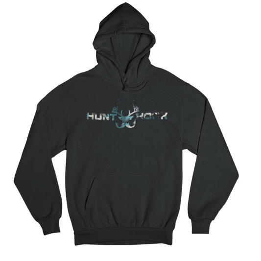 Aqua Mirage Black Unisex Hoodie