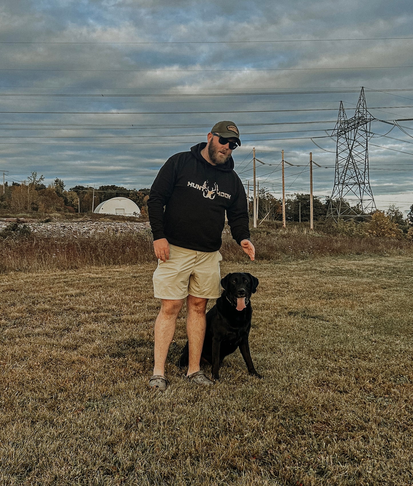 Marsh Glint - Black Unisex Hoodie