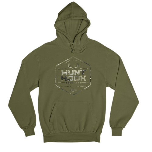 "Buck Club" Military Green Unisex Hoodie