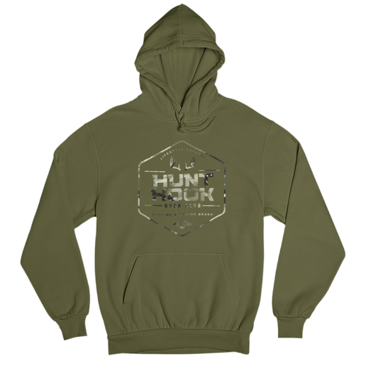 "Buck Club" Military Green Unisex Hoodie